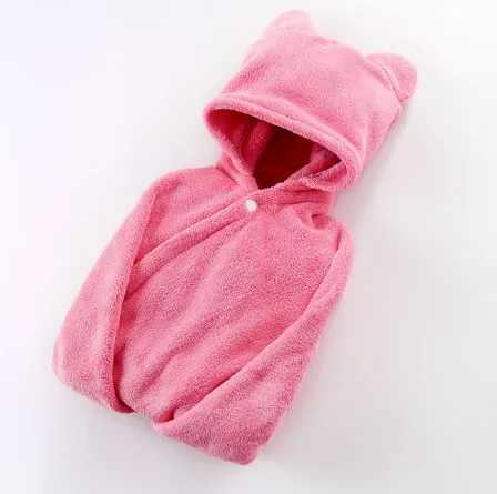Cotton baby care hooded bath towel – image 8
