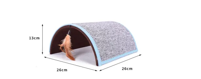 Carpet plush cat scratch board Grey Brown - Shop at LoveMi