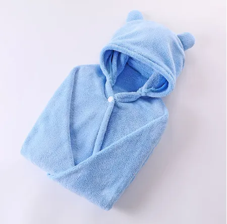 Cotton baby care hooded bath towel – image 10
