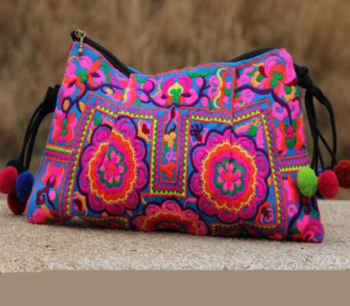 Ethnic style embroidered bag
