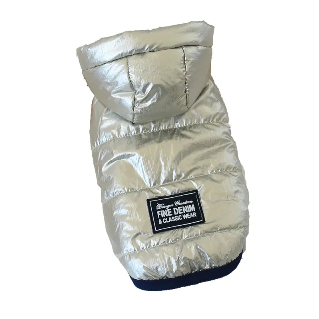 Dog Cotton Vest Solid Color Silver - Shop at LoveMi