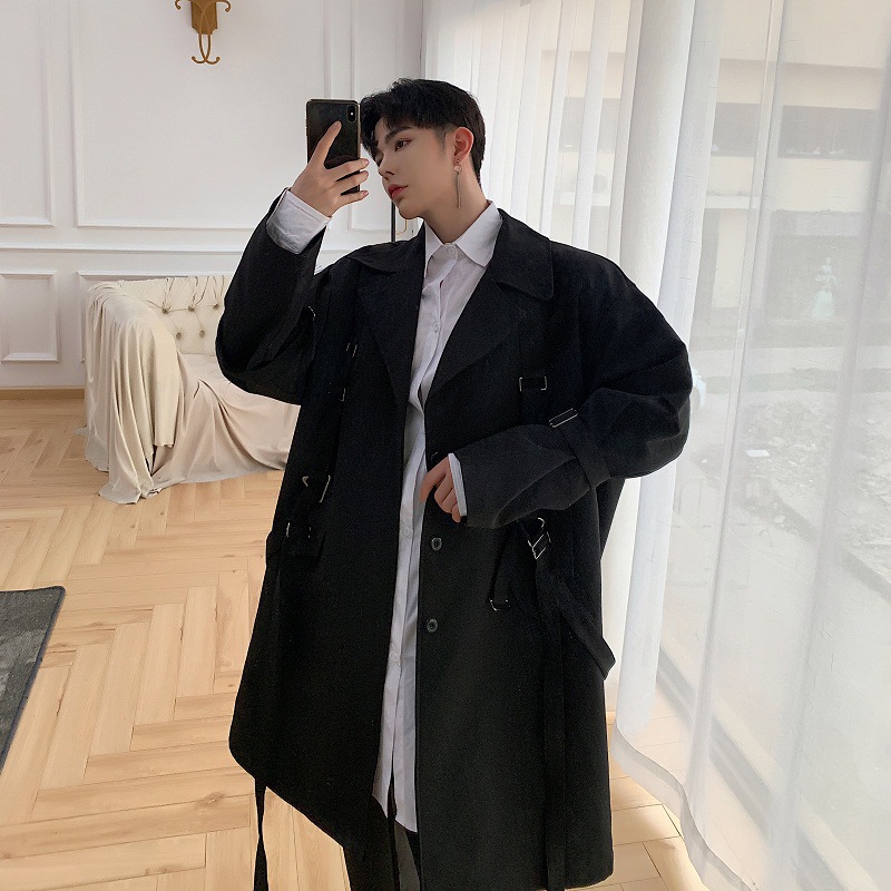 Black Lapel Webbing Jacket