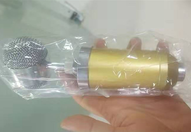 Gold plastic packaging