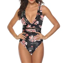 Mesh swimwear bikini - Pink - View 1