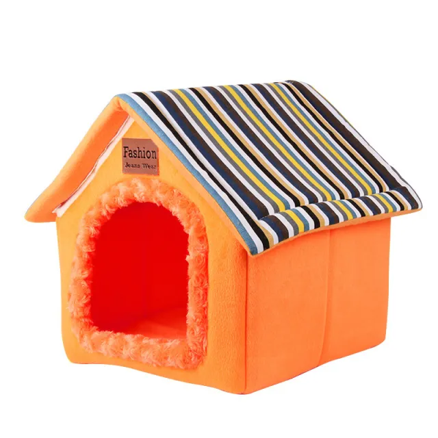 Petdog folding factory pet pad four warm summer detachable folding house Yellow - Shop at LoveMi