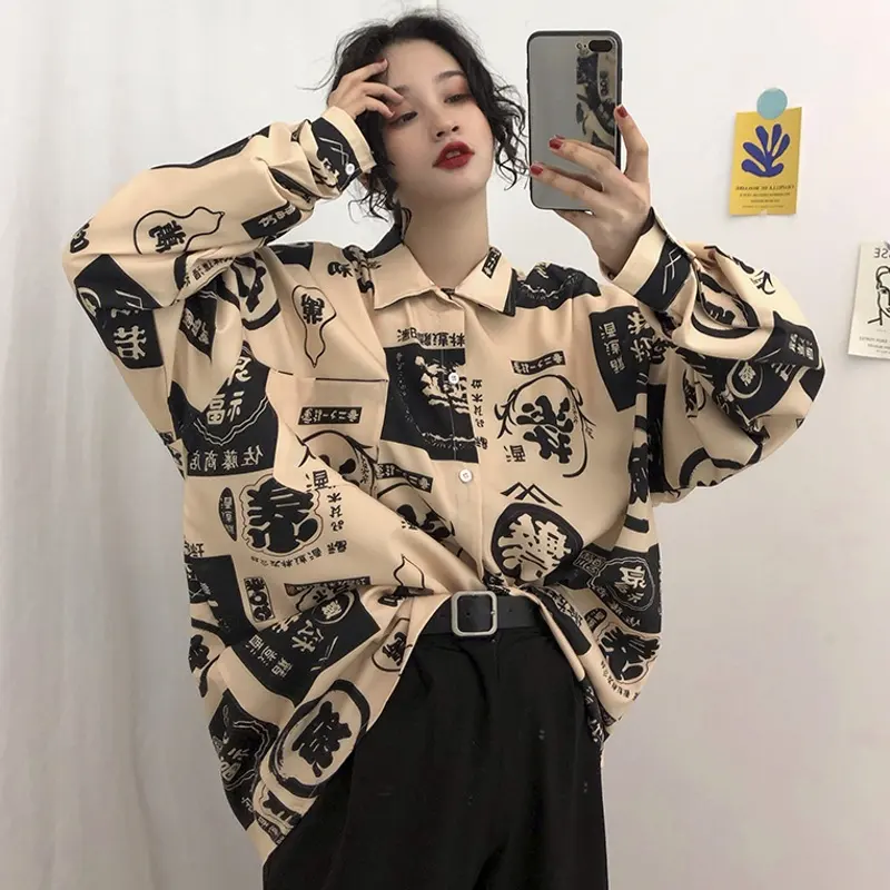Streetwear Harajuku Clothing Ladies Shirts