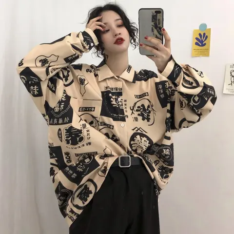 Streetwear Harajuku Clothing Ladies Shirts