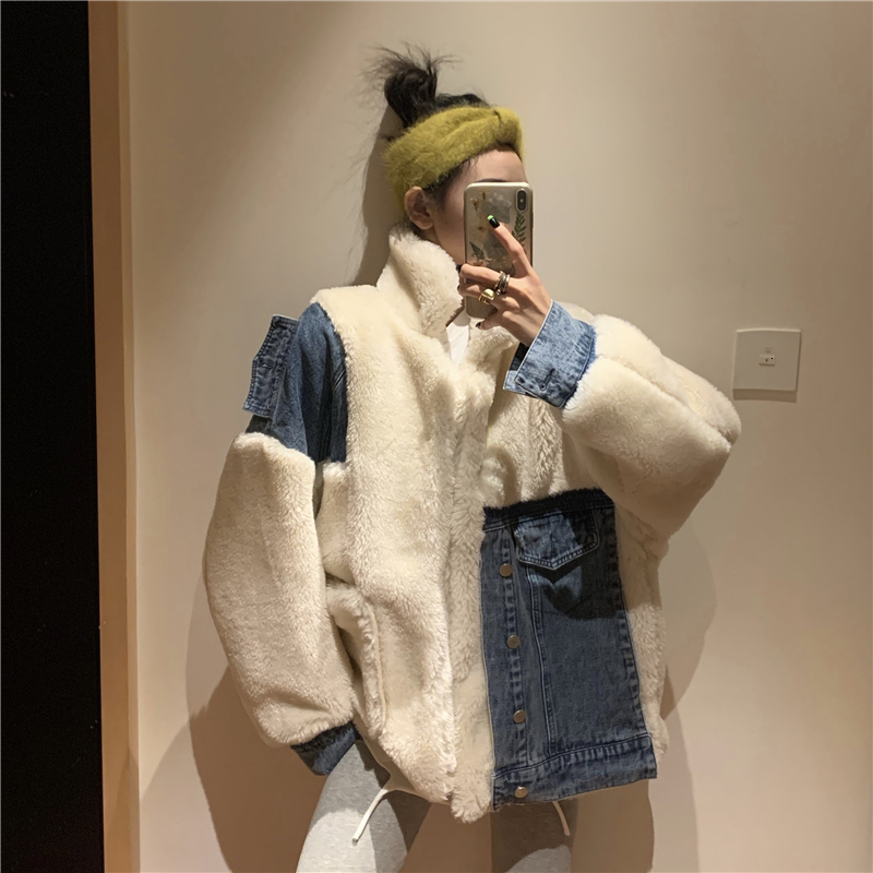 Twill stitching coat