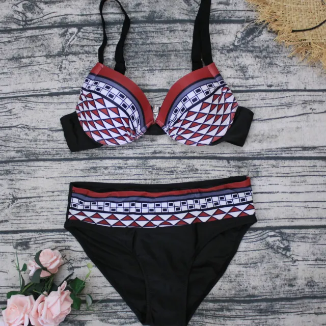 Vintage printed swimsuit Wine - Shop at LoveMi