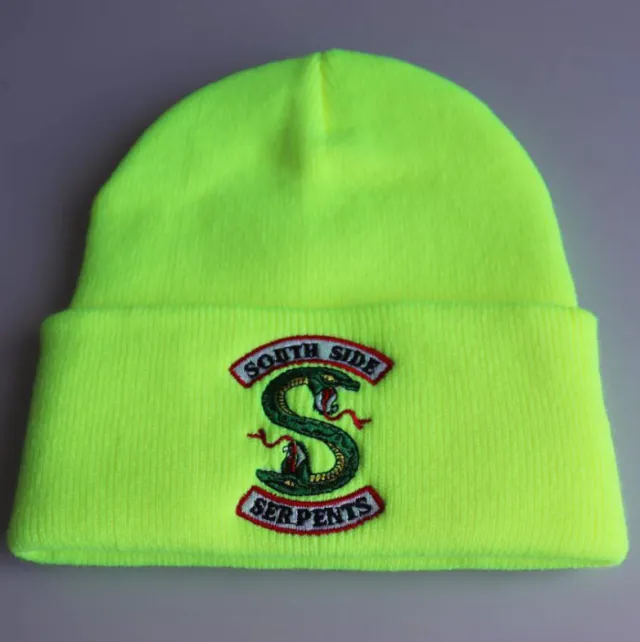 Knitted hat with embroidery Green - Shop at LoveMi