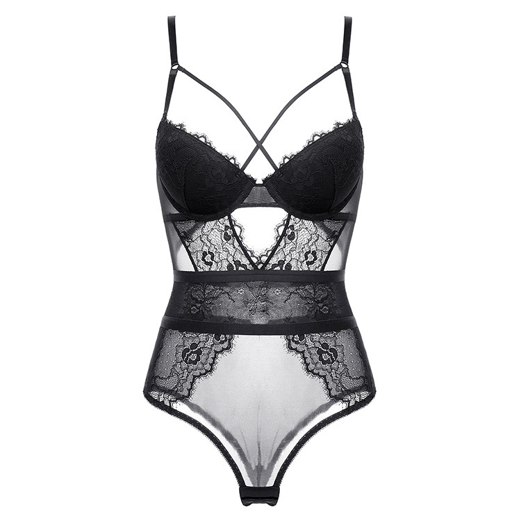 Sculpted bodysuit with bra