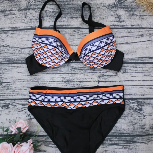 Vintage printed swimsuit Orange - Shop at LoveMi