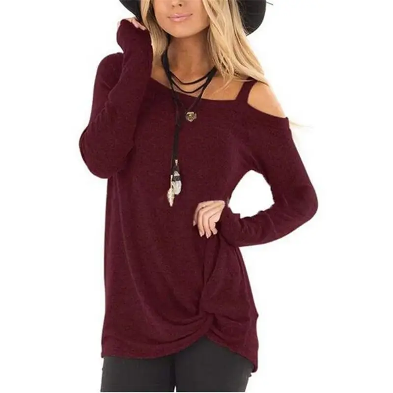 New autumn and winter knit top