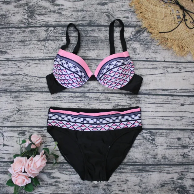 Vintage printed swimsuit Pink - Shop at LoveMi