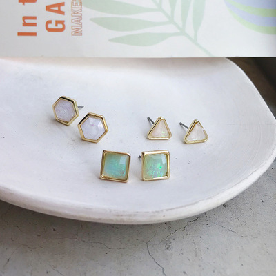 Laser Geometric Colorful Earrings