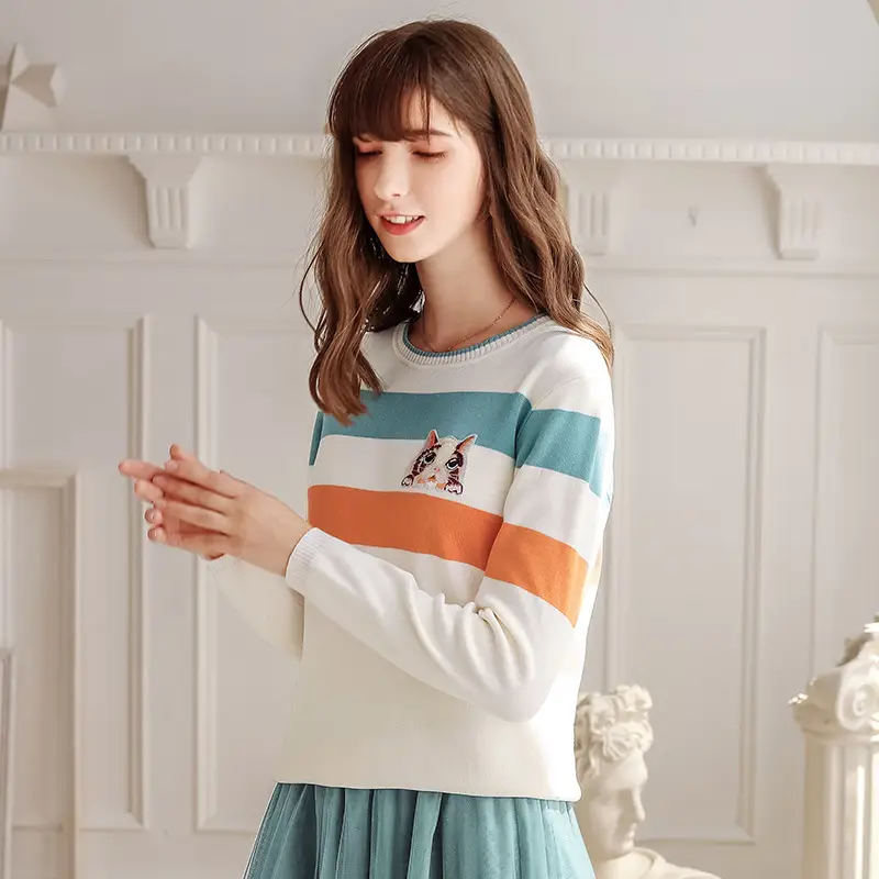 Cartoon stripe top