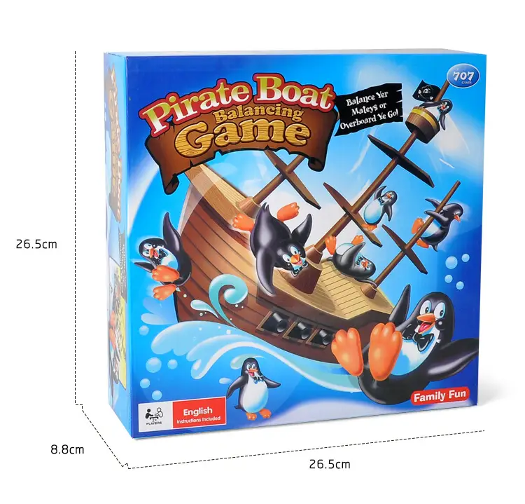Penguin pirate ship toy