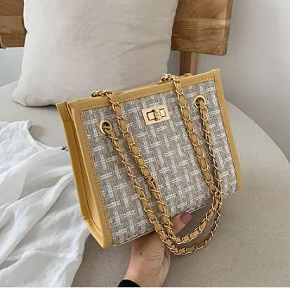New style Korean summer leisure shoulder bag Yellow - Shop at LoveMi