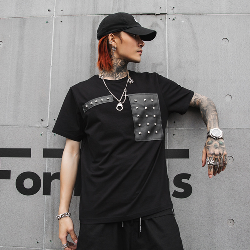 T-shirt dark nightclub youth leisure tide