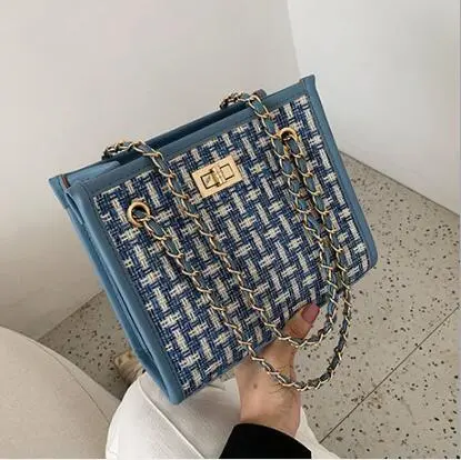 New style Korean summer leisure shoulder bag Blue - Shop at LoveMi