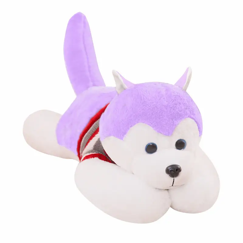 Cute two pug bear sleeping pillow husky