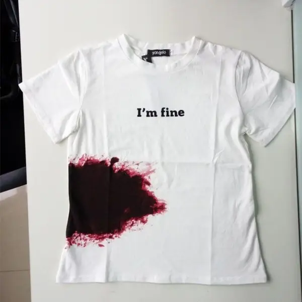 Imfine Round neck short sleeve T-shirt