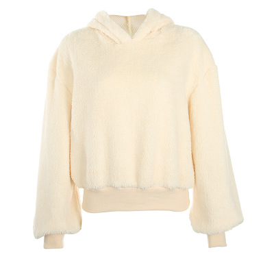 Furry Hooded Loose Coat