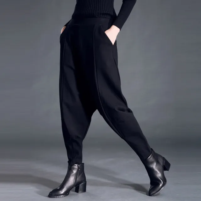 Thin and fashionable trousers Black - Shop at LoveMi