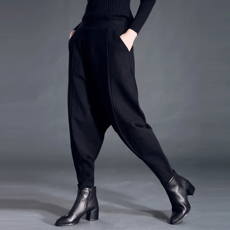 Thin and fashionable trousers - Black