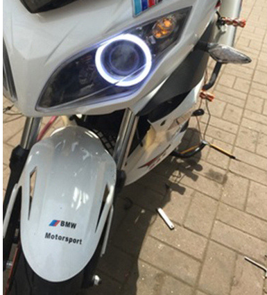 Car modified led cotton light angel eye ring daytime running light — foto 5