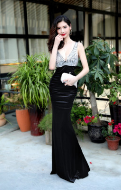 Glitter evening dress Black - Shop at LoveMi