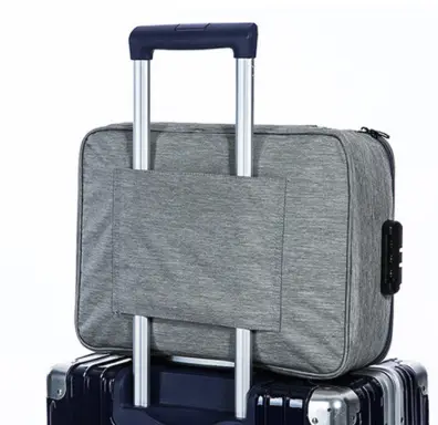 Multifunctional travel document storage bag