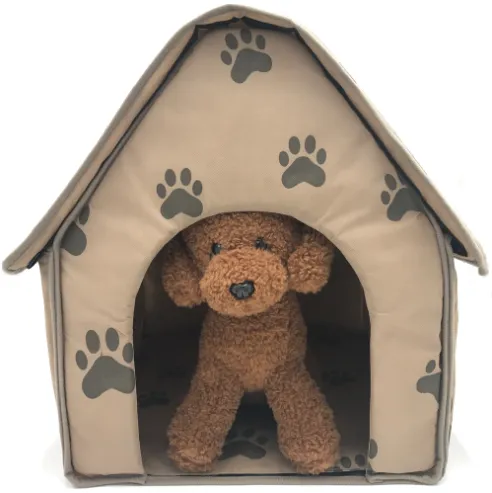Foldable Pet Mattress Dog Nest dog Cage - Brown