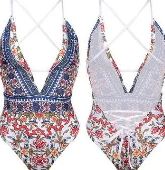 one-piece swimsuit - Cross Back-S