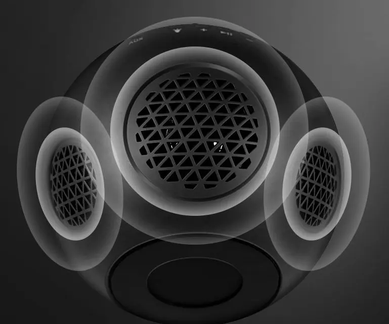 LED seven-color bluetooth speaker magic ball
