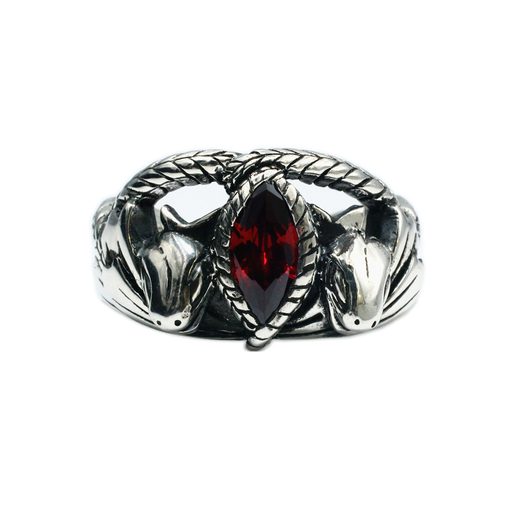 Double snake balach ring