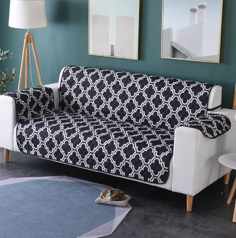Waterproof Pet Sofa Cushion Cover - Black