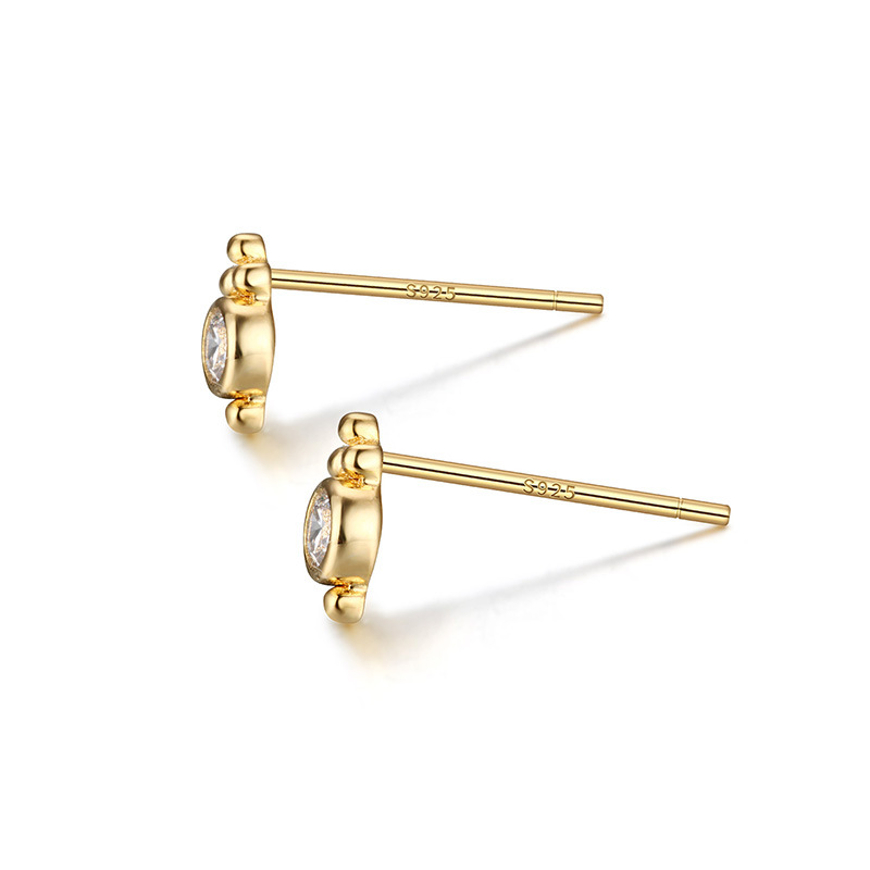 أقراط مطلية بالفضة الاسترلينية 925