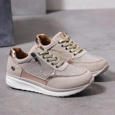 New thick bottom daddy shoes for women Khaki - Shop at LoveMi