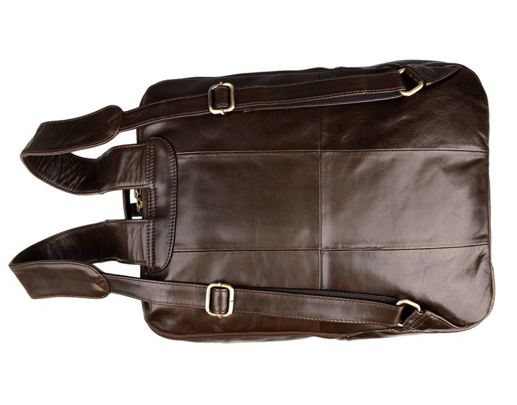 Top layer leather computer backpack — foto 11