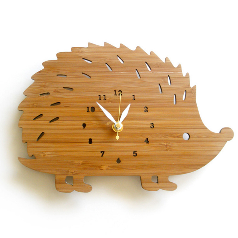 Horloge Murale Bambou Hérisson BAMBORA Horloge murale en bois Horloge Murale Bambou Hérisson BAMBORA