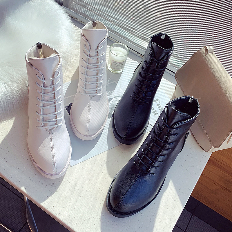 Mid heel Martin boots