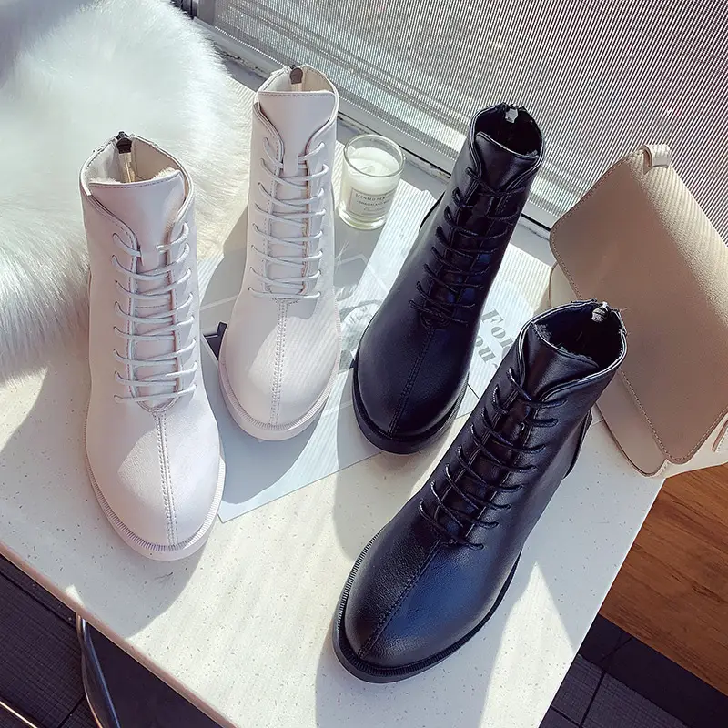 Mid heel Martin boots