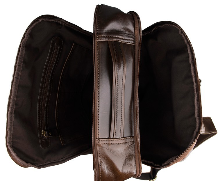 Top layer leather computer backpack — foto 9