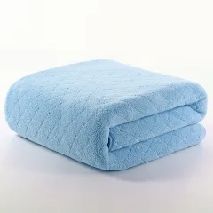 Baby bath towel - Blue - View 1