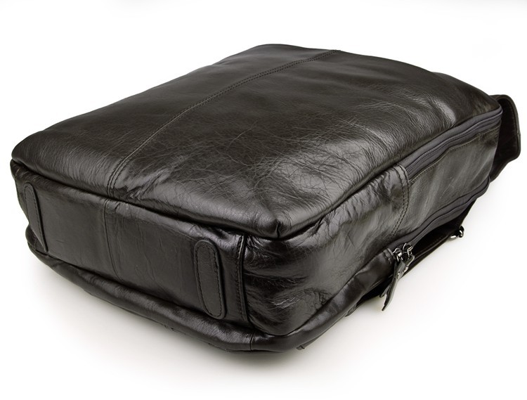 Top layer leather computer backpack — foto 8