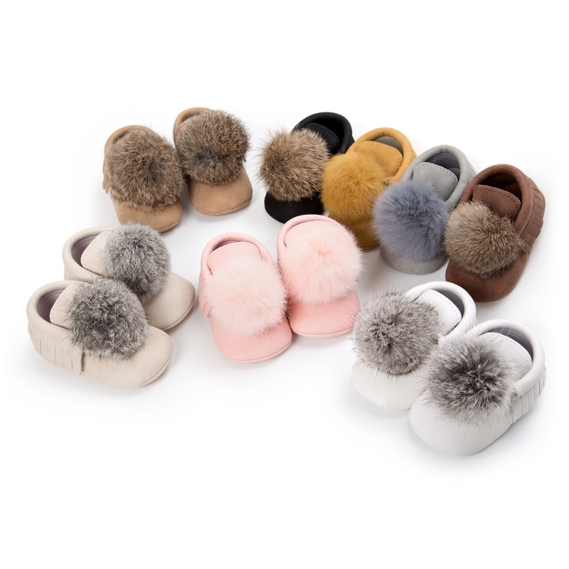 Baby soft pu leather bottom toddler shoes