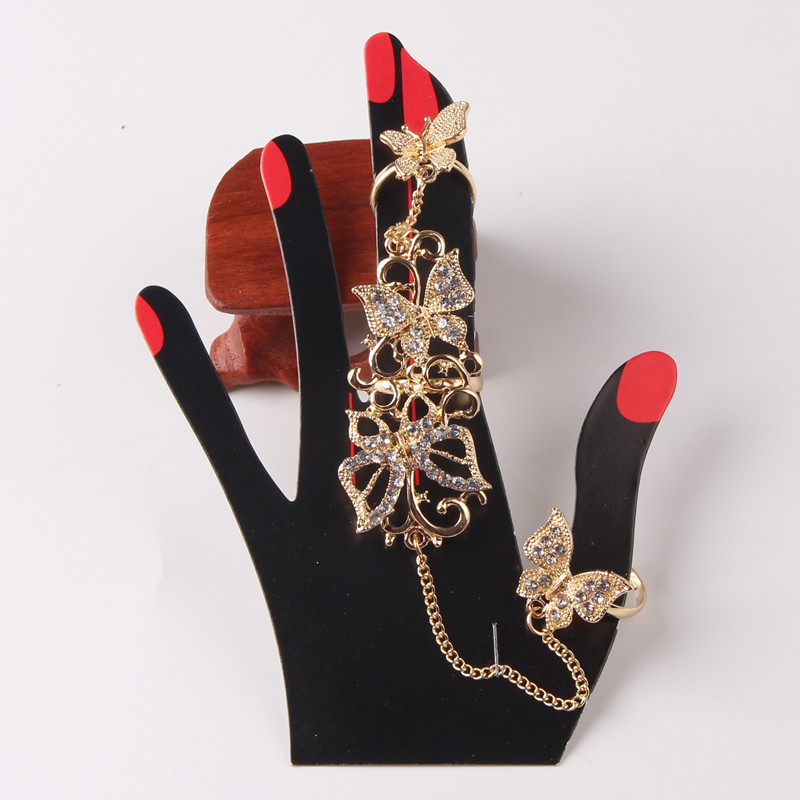 Flower Butterfly Ring Bangle