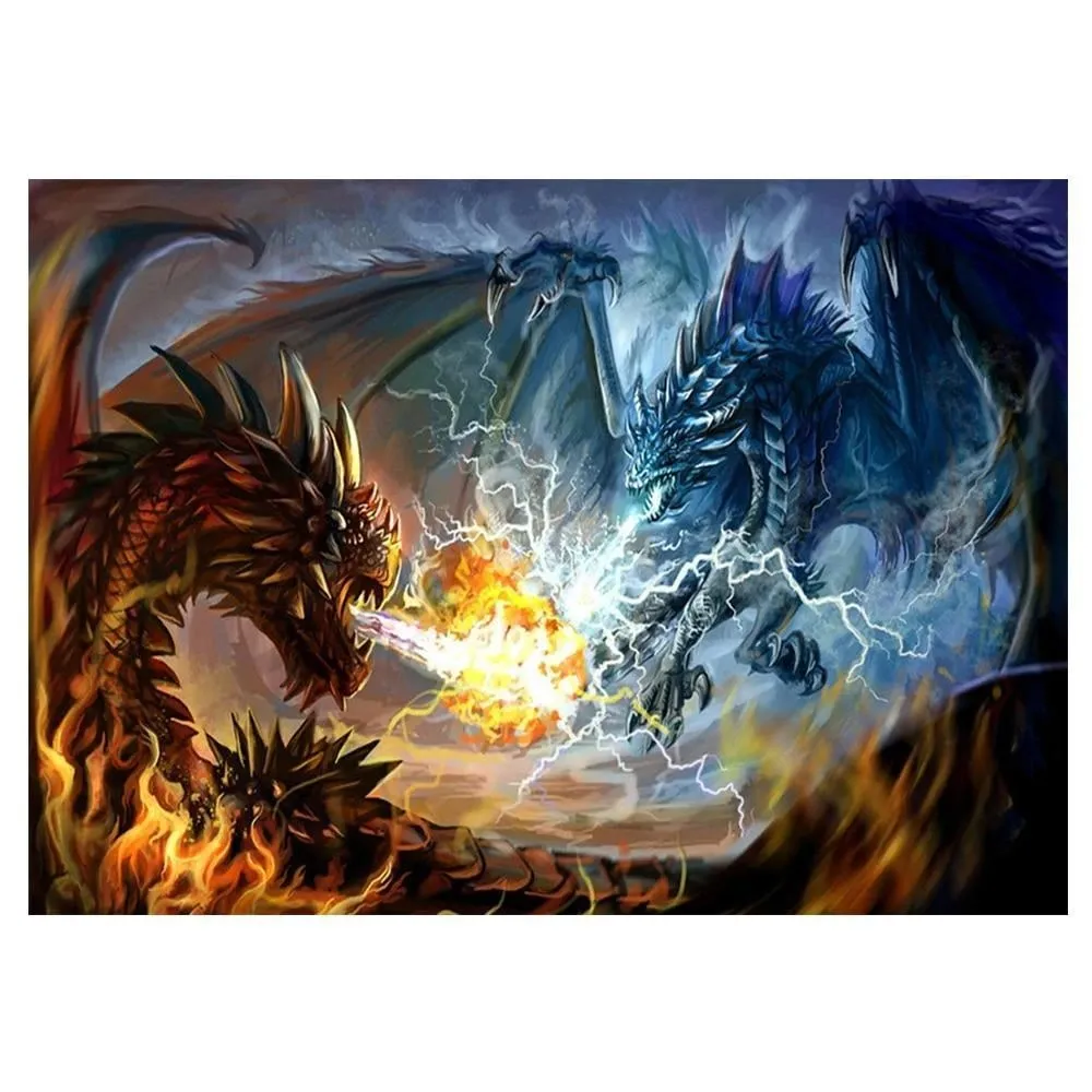 Dragon lightning - Diamond embroidery kit - No Frame