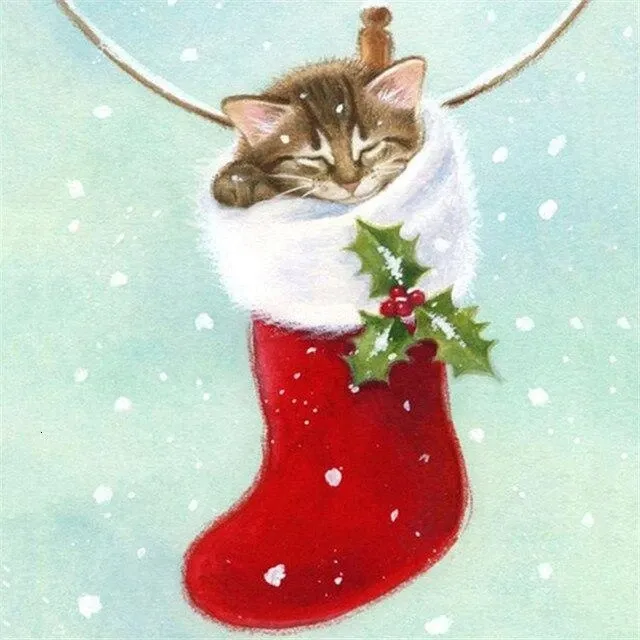 A cozy Christmas | Diamond embroidery kit - Shop at LoveMi